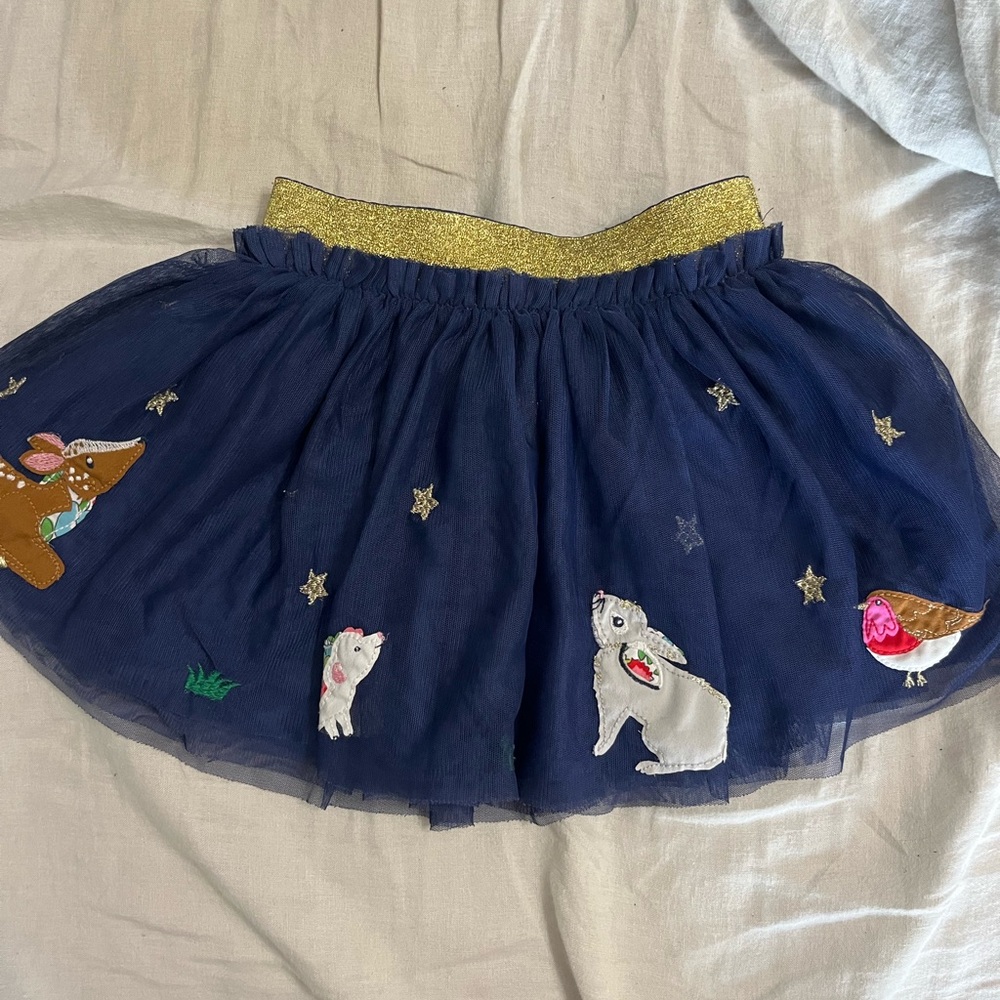 Mini Boden Deep Blue Skirt